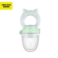 乐克乐克(Loco Roco) 婴儿牙胶辅食器磨牙棒 宝宝水果安抚奶嘴咬咬乐 淡藻绿