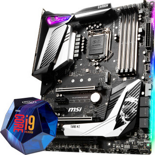 微星（MSI）MPG Z390 GAMING PRO CARBON 暗黑板主板+英特尔i9-9900k 酷睿八核 盒装CPU处理器 板U套装