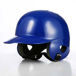 威仕顿 WEISHIDUN 棒球头盔打击头盔双耳棒球头盔护头护脸棒球帽 蓝色简约版