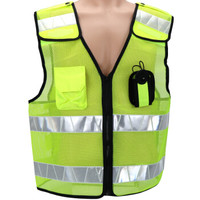 金枪鱼 反光背心反光衣安全作业夜晚骑行服交警指挥背心工地施工背心作业反光工作服 反光背心升级02款均码