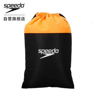 速比涛/Speedo 健身包 耐水透气 便携轻盈 休闲度假 男女通用收纳包 运动泳包 5升 黑/橘色 均码 809063C138