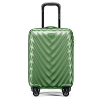 KAMILIANT 万向轮拉杆箱箱子密码箱个性防刮擦纹路行李箱女旅行箱男20英寸登机箱 GD8*84001 绿色