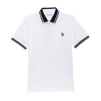 U.S. POLO ASSN. 男短袖POLO衫夏季款男短袖纯棉潮流T恤 ATXMX-60113 白色 185/2XL