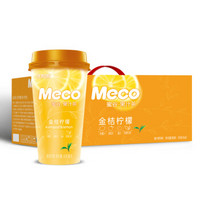 香飘飘奶茶 Meco蜜谷 果汁茶 金桔柠檬口味400ml 8杯 水饮果汁茶 *3件