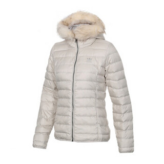 adidas 阿迪达斯 三叶草 女子 三叶草系列 DOWN JACKET SH 运动 羽绒服 DP8583 XL码 米白色