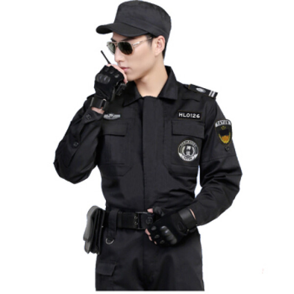 先锋连 保安服冬装秋装套装男春秋套装执勤服保安大衣长袖作训服纠察