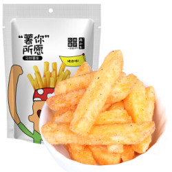 一品巷子休闲零食膨化食品小吃薯你所愿 马铃薯条 独立小包装 烤肉味100g/袋(20克*5包) *2件