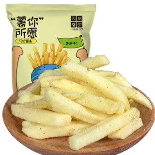 一品巷子休闲零食膨化小吃黄瓜味原切美式薯条68g袋