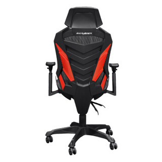 迪锐克斯（DXRACER）Jackal电脑椅 人体工学办公椅电竞椅老板椅靠背椅家用转椅网椅 黑红