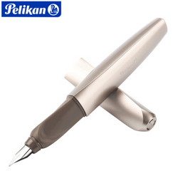 Pelikan 百利金 P457矫正握姿商务扭扭笔学生钢笔标配墨囊使用-香槟金