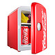 可口可乐 车载冰箱车家两用 便携小冰箱迷你宿舍小冰箱12V 冷暖箱 4L红色