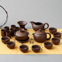 金镶玉 紫砂茶具套组 原矿紫砂茶具套装家用 西施壶功夫茶杯套组 黑紫砂茶具