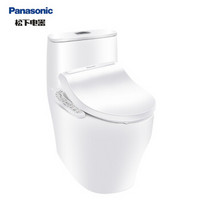 松下 Panasonic 抽水马桶隐藏虹吸式连体坐便器400坑距 即热全功能款智能坐便盖5230套餐机