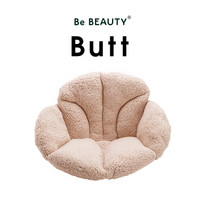 Be BEAUTY 保暖坐垫羊羔绒加厚办公椅沙发坐垫自发热座垫 浅咖色