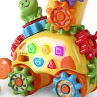 伟易达（Vtech）儿童玩具GearZooz齿轮长劲鹿齿轮创意拼接组装拖拉拼插玩具18-36个月益智玩具儿童节礼物