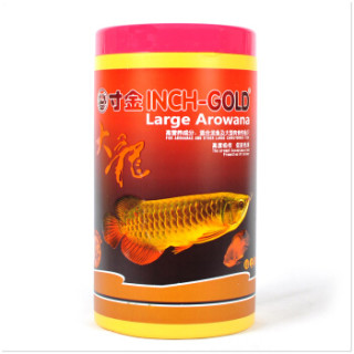 寸金 Inch Gold 大龙鱼饲料龙鱼鱼食鱼粮银龙红龙主食增红增艳大型肉食性类膳食纤维桶瓶装1000g 报价价格评测怎么样 什么值得买