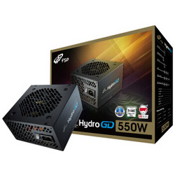 FSP 全汉 额定550W Hydro GD550 金牌电源（五年质保/DC-DC/全日系电解电容/全电压/扁平线设计）