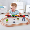 儿童节好礼：Hape 儿童火车轨道玩具电动货运套装