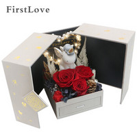 FirstLove 七夕永生花独角兽双开礼盒