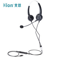 北恩（HION）FOR630D-QD 呼叫中心耳麦客服耳机 双耳 水晶头
