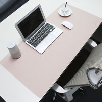BUBM 鼠标垫超大号办公室桌垫笔记本电脑垫键盘垫办公写字台桌垫家用垫子防水 支持大货定制大号粉红+金属银