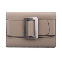 BOYY 女士卡其色牛皮手拿包 BUCKLE TRAVEL CASE SAGE