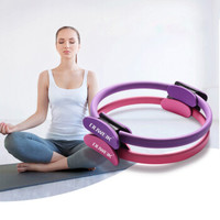 杜威克 瑜伽圈环初学者专用魔力圈普拉提圈专业美腿美臂健身练腰达摩瑜伽轮 玫红色