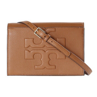 TORY BURCH 汤丽柏琦 奢侈品 TB女包 棕色牛皮单肩斜挎包 48307 209 棕色