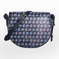 COCCINELLE 可奇奈尔 牛皮印花女士小巧单肩斜挎包  E1 BF6 15 02 01 923 藏蓝色