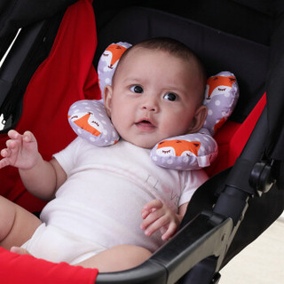 9i9久爱久宝宝枕头婴儿推车头部保护定型枕安全座椅枕1800919