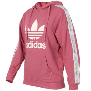 adidas 阿迪达斯 三叶草 女子 三叶草系列 HOODIE 运动套头衫 DU4429 紫色 XS码