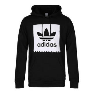 adidas 阿迪达斯 三叶草 男子 三叶草系列 SOLID BB HOOD 运动套衫 CW2358 黑色 XL码