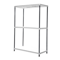 禧天龙Citylong环保塑料不锈钢管置物架落地货架3层大号 J- 7090