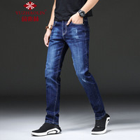 俞兆林（YUZHAOLIN）牛仔裤 男士潮流商务休闲牛仔长裤B235-1822蓝色34