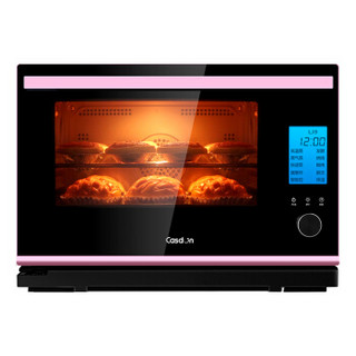 凯度（CASDON） ST28S-Q7蒸烤箱台式蒸箱家用二合一电烤箱蒸烤一体机 粉色