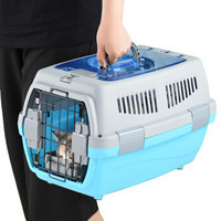 派乐特 宠物航空箱狗狗猫咪猫包外出箱子托运箱旅行箱运输猫笼子便携 舒适款48×32×29.5cm