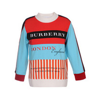 BURBERRY 博柏利 奢侈品童装男童棉质拼接印花长袖卫衣 80017001