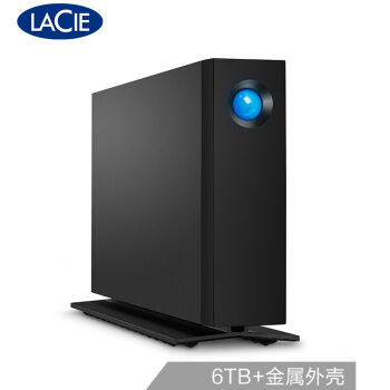 LaCie 6TB Type-C/USB3.1 桌面硬盘 d2 professional 3.5英寸 黑色 企业级盘 高速稳定 STHA6000800