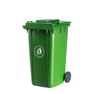 魅祥 MX-06 塑料垃圾桶 户外分类垃圾桶 大号加厚环卫垃圾桶 挂车桶 30L加厚万向轮 绿色