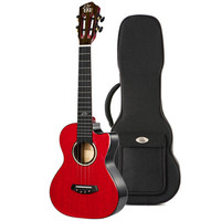 UKU魔术师全单尤克里里ukulele乌克丽丽桃花芯全手工擦色专业舞台小吉他弹唱26寸魔术师2-玫瑰红