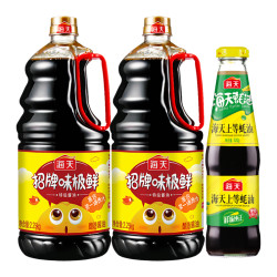 海天 招牌味极鲜 2.25kg*4瓶+上等蚝油 520g*2瓶