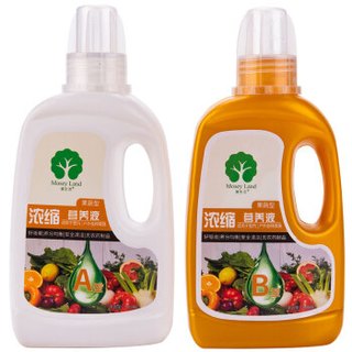 漫生活 果蔬型营养液500ML*2瓶 家庭园艺肥料A液B液果蔬绿植种植液办公室阳台桌面盆栽浓缩营养液