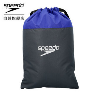 速比涛/Speedo 健身包 耐水透气 便携轻盈 休闲度假 男女通用收纳包 运动泳包 5升 灰/蓝色 均码 809063C299