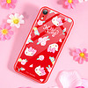 Hello Kitty iphone xr手机壳苹果xr保护套 卡通全包硅胶防摔软壳 玫瑰花园*红色凯蒂