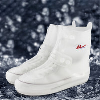 回力 男女成人款雨天户外防水防滑加厚雨鞋套 HXL218 白色 M