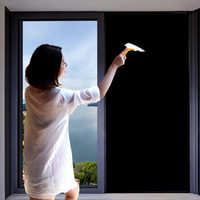 冰阳sunice 防晒隔热膜 黑不透窗户玻璃贴膜 防紫外线贴纸 全遮光 0.9x5米 带背胶