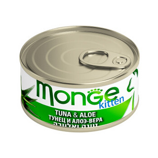 泰国进口 猫罐头 意大利Monge 猫零食成猫幼猫 水果系列 金枪鱼 芦荟 80g*12罐