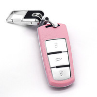 赛邦（SAIBON）大众钥匙包适用迈腾B6 迈腾B7 CC R36 汽车真皮钥匙套 大众钥匙扣