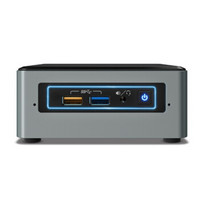 英特尔（Intel） NUC6CAYHL迷你台式电脑主机(Intel四核J3455/4G/120G SSD/核心显卡 WIFI USB3.0)