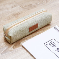 雯萱 笔袋创意简约铅笔盒学生纯色笔袋文具袋男女生大容量收纳包